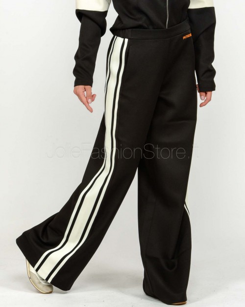 Patrizia Pepe Pantalone Jogger Racing Ampio Nero  2P1716 A664 K103