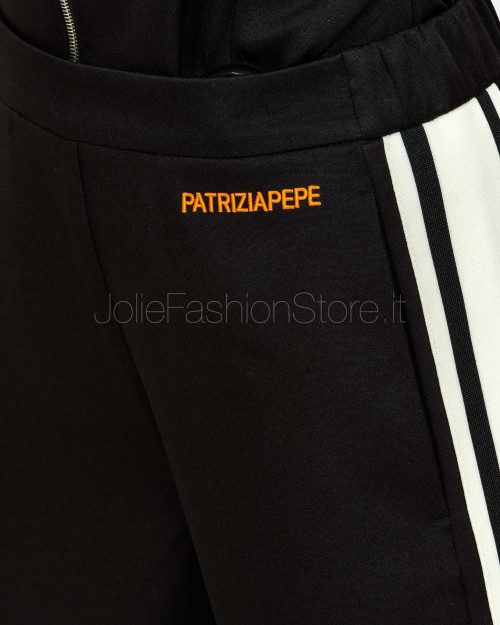 Patrizia Pepe Pantalone Jogger Racing Ampio Nero  2P1716 A664 K103