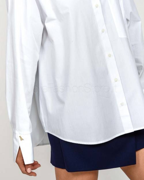 Patrizia Pepe Camicia Over Bianco Ottico  8C0796 A634 W103