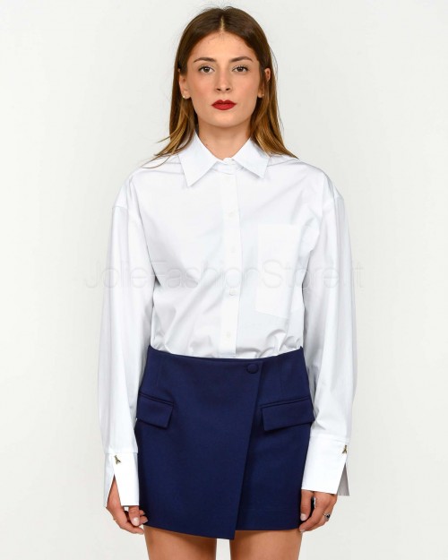 Patrizia Pepe Camicia Over Bianco Ottico  8C0796 A634 W103