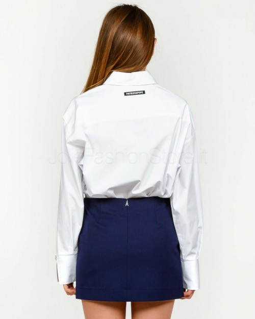 Patrizia Pepe Camicia Over Bianco Ottico  8C0796 A634 W103