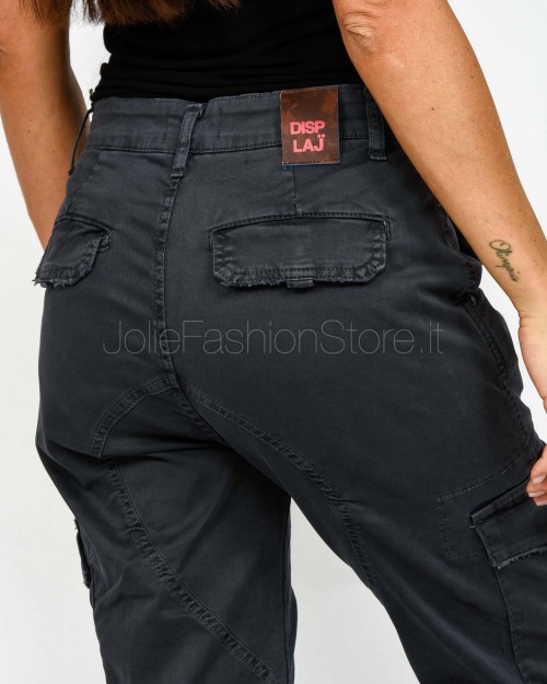Displaj Jeans Tasconato Asfalto Con Polsino sul Fondo  JUSTIN ASFALTO