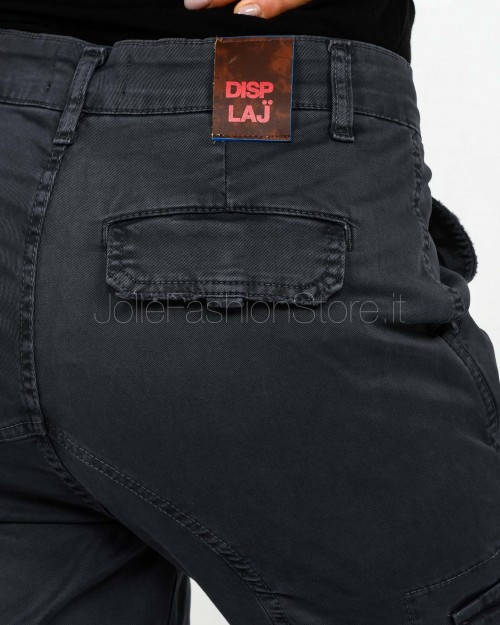 Displaj Jeans Tasconato Asfalto Con Polsino sul Fondo  JUSTIN ASFALTO