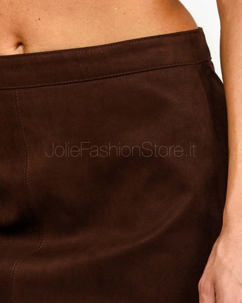 Grace & Mila Gonna in Suede Cioccolato  SURPRENANTE CHOCOLAT