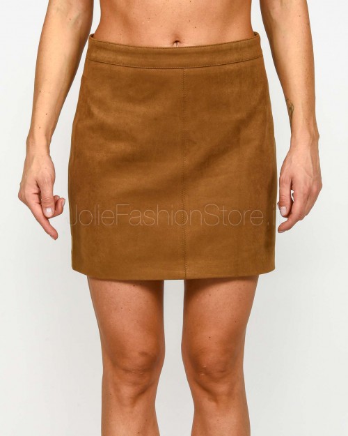 Grace & Mila Gonna in Suede Cammello  SURPRENANTE CAMEL