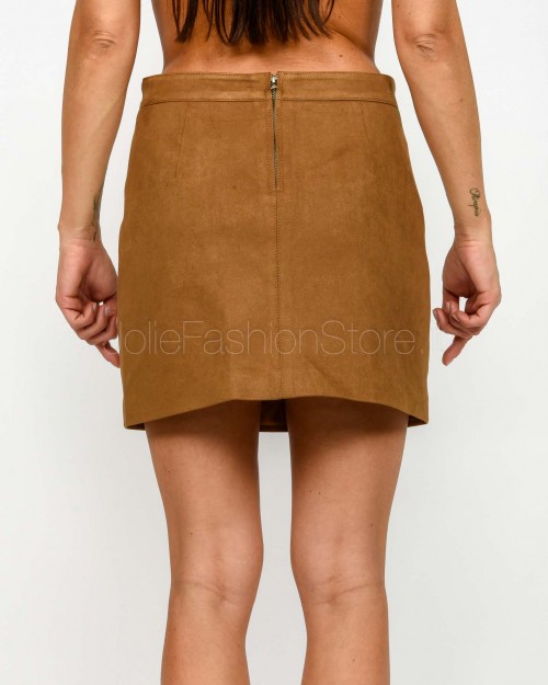 Grace & Mila Gonna in Suede Cammello  SURPRENANTE CAMEL