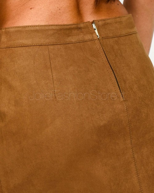 Grace & Mila Gonna in Suede Cammello  SURPRENANTE CAMEL