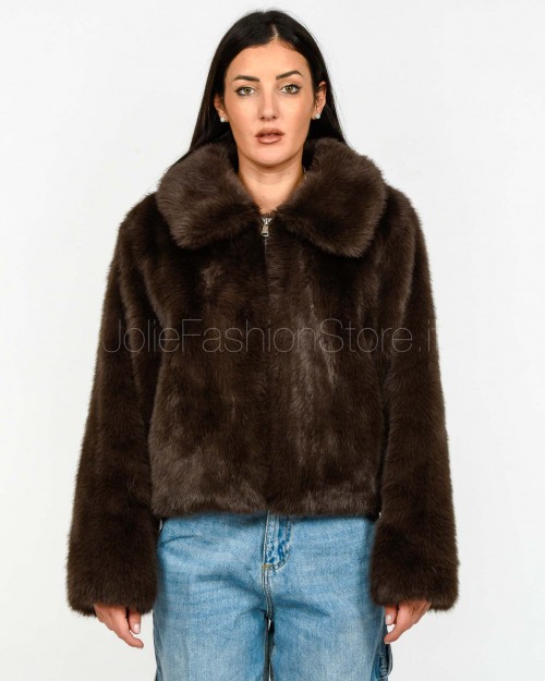 Grace & Mila Chocolate Faux Fur  SHONNA CHOCOLATE
