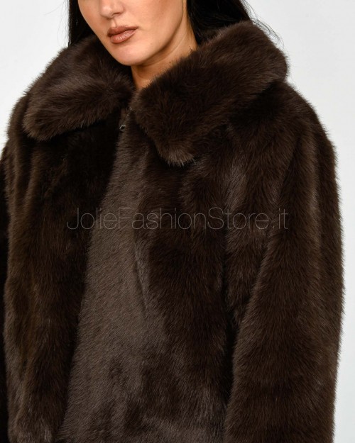 Grace & Mila Chocolate Faux Fur  SHONNA CHOCOLATE