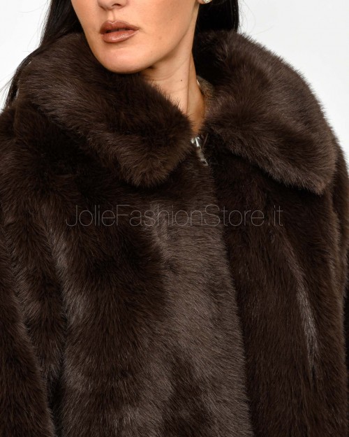 Grace & Mila Chocolate Faux Fur  SHONNA CHOCOLATE