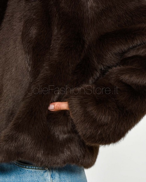 Grace & Mila Chocolate Faux Fur  SHONNA CHOCOLATE