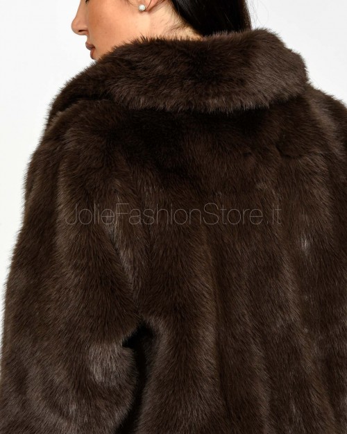 Grace & Mila Chocolate Faux Fur  SHONNA CHOCOLATE