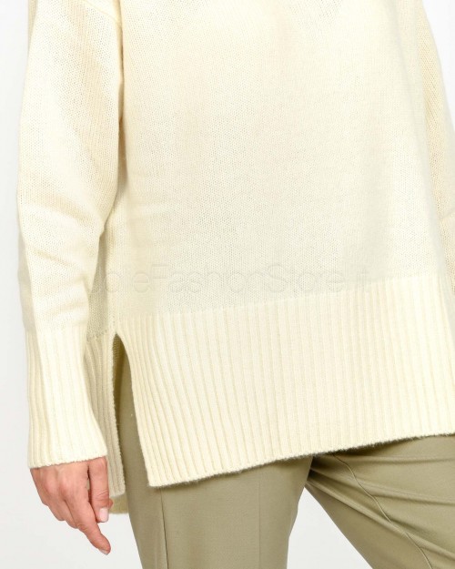 Not Shy Maglione Over in Cashmere Bianco Modello Gilo  GILO ECRU