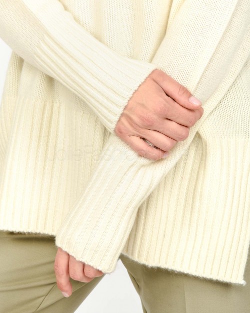 Not Shy Maglione Over in Cashmere Bianco Modello Gilo  GILO ECRU