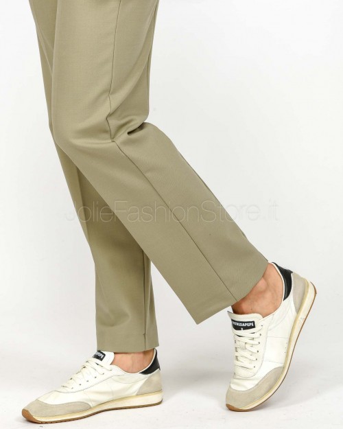 Patrizia Pepe Pantalone a Sigaretta Misto Lana Winter Greige  2P1708 A475 B848