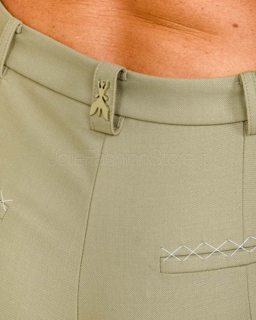 Patrizia Pepe Pantalone a Sigaretta Misto Lana Winter Greige  2P1708 A475 B848