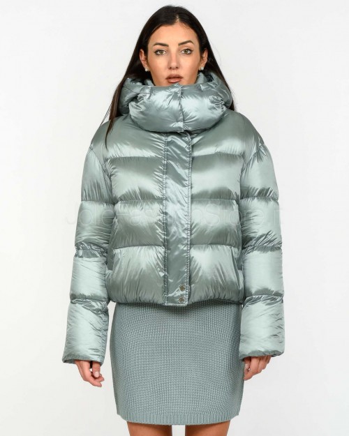 Patrizia Pepe PIUMINO/JACKET Silver Green  2O0050 A9M0 G618