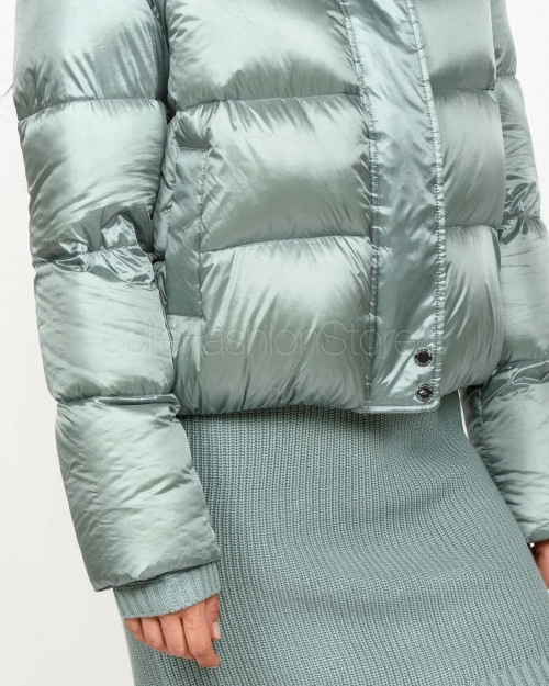 Patrizia Pepe Piumino Bomber Puffy Silver Green  2O0050 A9M0 G618
