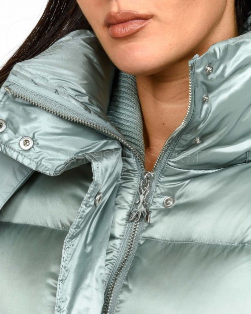 Patrizia Pepe Piumino Bomber Puffy Silver Green  2O0050 A9M0 G618