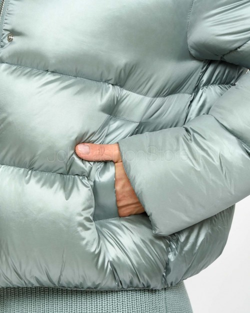 Patrizia Pepe Piumino Bomber Puffy Silver Green  2O0050 A9M0 G618