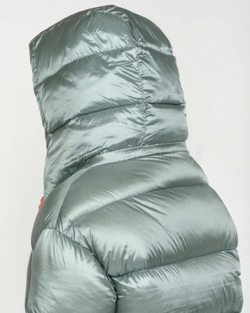 Patrizia Pepe Piumino Bomber Puffy Silver Green  2O0050 A9M0 G618