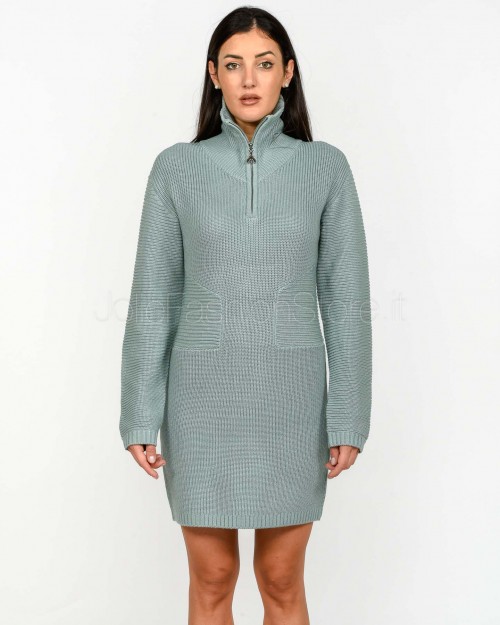 Patrizia Pepe Abito in Lana Silver Green  2A2985 K9O3A G618