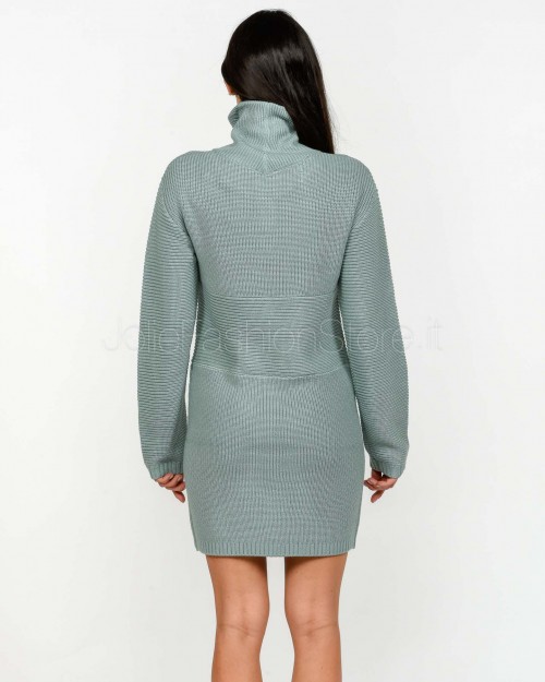 Patrizia Pepe Abito in Lana Silver Green  2A2985 K9O3A G618