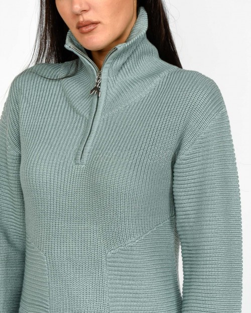 Patrizia Pepe Abito in Lana Silver Green  2A2985 K9O3A G618