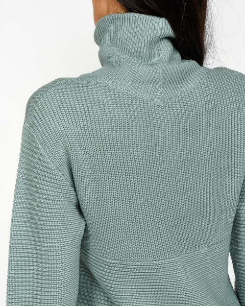 Patrizia Pepe Abito in Lana Silver Green  2A2985 K9O3A G618
