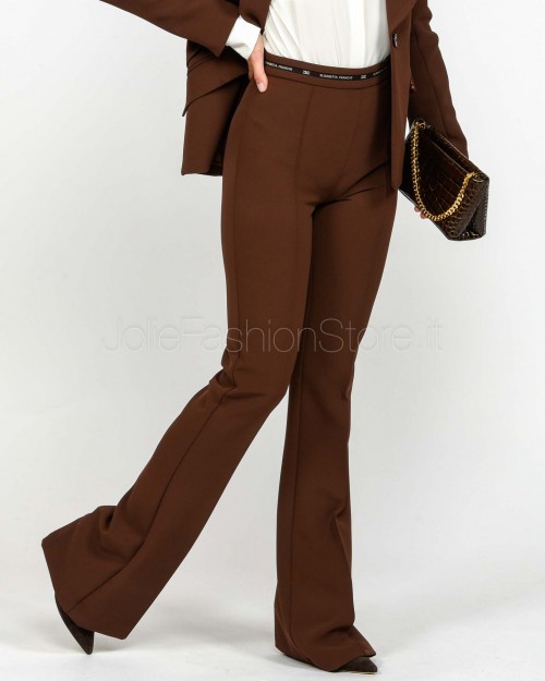 Elisabetta Franchi Completo Giacca + Pantalone Coffee  TP00156E2 EA3