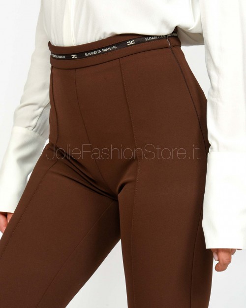 Elisabetta Franchi Completo Giacca + Pantalone Coffee  TP00156E2 EA3