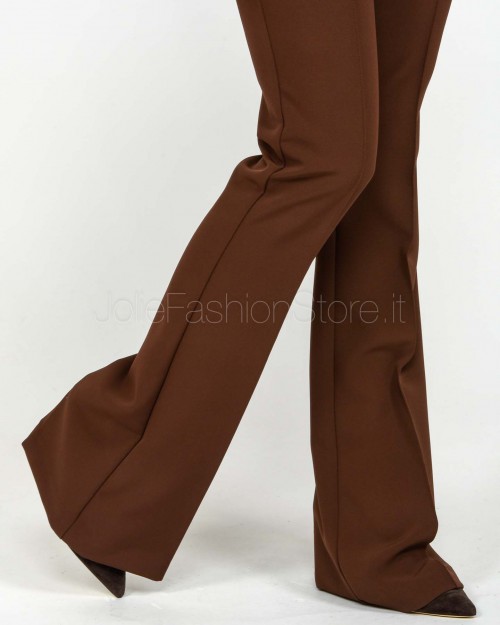 Elisabetta Franchi Completo Giacca + Pantalone Coffee  TP00156E2 EA3