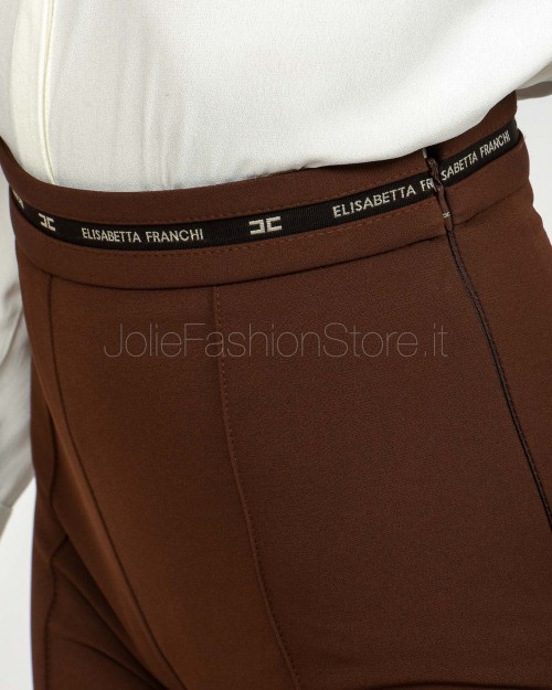 Elisabetta Franchi Completo Giacca + Pantalone Coffee  TP00156E2 EA3