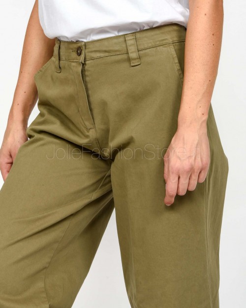Squad Pantalone Verde Militare  LILLY KAKI