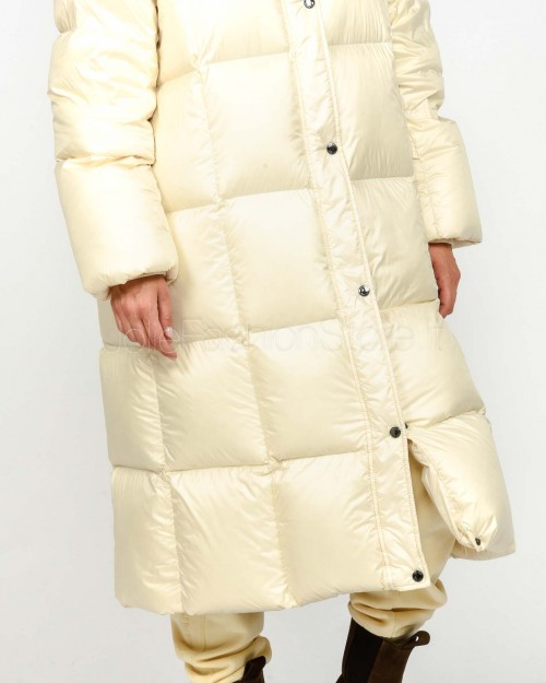 Helmur Long Down Jacket With Hood Cream Model Barcelona  BARCELLONA PANNA