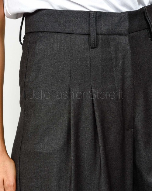 Squad Pantalone a Palazzo con Piences Grigio  BADIA GRIGIO