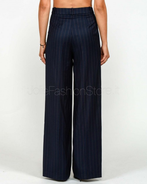 Actualee Pantalone Gessato Blu/Marrone  15136 BLU