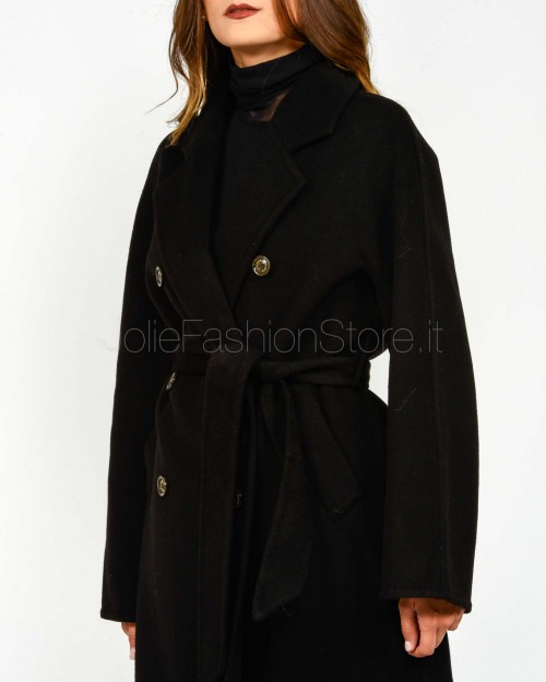 Helmur Cappotto Doppiopetto Nero Con Cintura  20209 NERO
