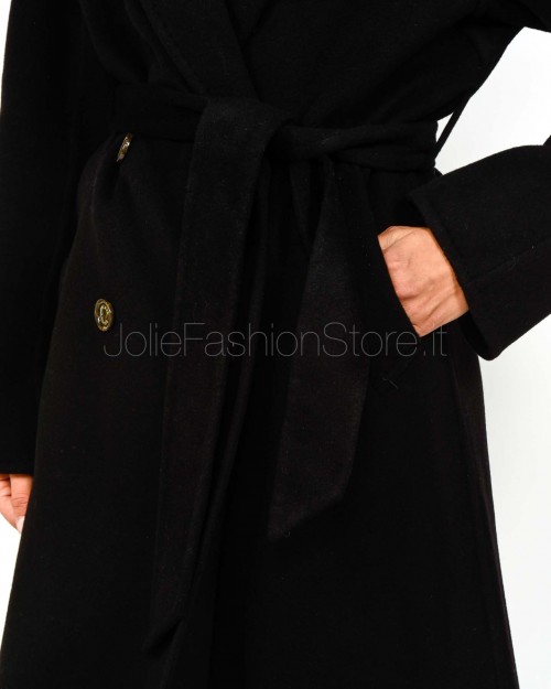 Helmur Cappotto Doppiopetto Nero Con Cintura  20209 NERO