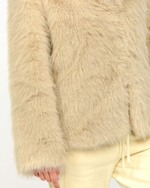 Helmur Fur Coat with Pockets, Hazelnut Brown, Reims Model  REIMS NOCCIOLA