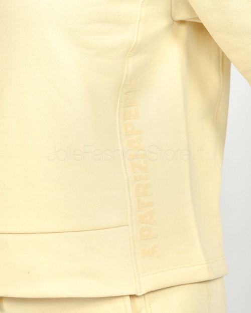 Patrizia Pepe Felpa Racing con Logo Wooly White  2M4494 J079 W405