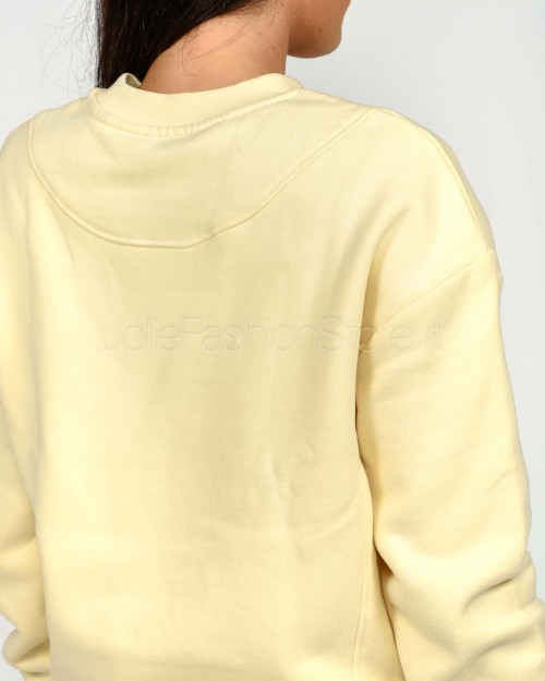 Patrizia Pepe Felpa Racing con Logo Wooly White  2M4494 J079 W405