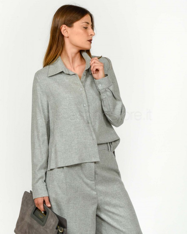 Solo Tre Camicia Misto Lana...
