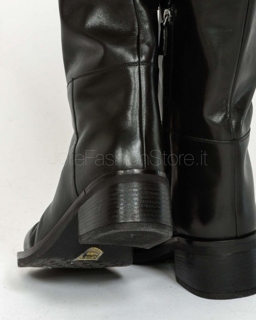 Patrizia Pepe Stivali Daily Square in Pelle Nero  2Y0042 L048 K103