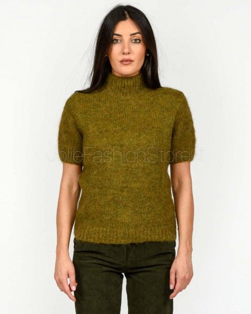Grace & Mila Maglia Misto Lana Oliva  SAULE OLIVE