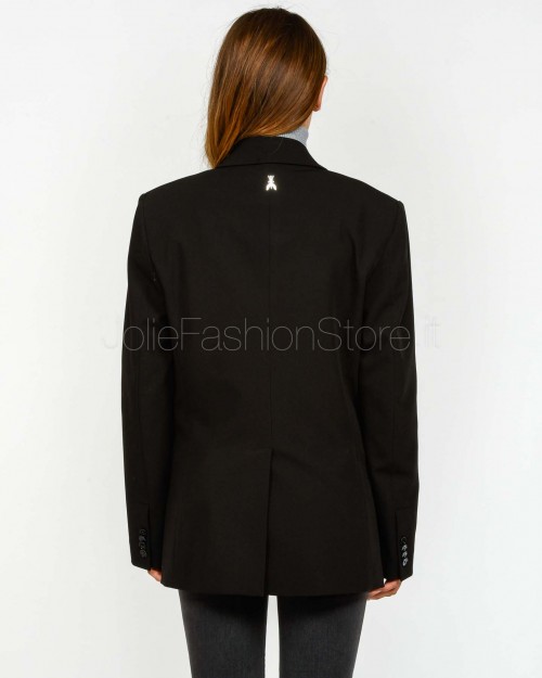 Patrizia Pepe Blazer "ESSENTIAL" Oversize Doppiopetto Nero  2S1543 A498 K103