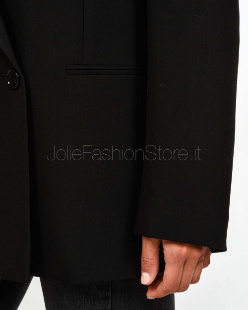 Patrizia Pepe Blazer "ESSENTIAL" Oversize Doppiopetto Nero  2S1543 A498 K103