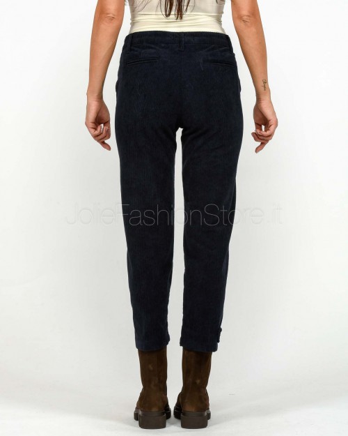 Squad Pantalone a Costine Blu Notte  MINA 004