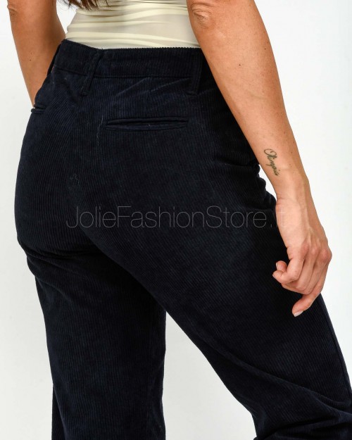 Squad Pantalone a Costine Blu Notte  MINA 004