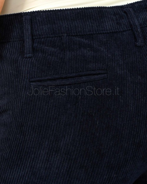 Squad Pantalone a Costine Blu Notte  MINA 004